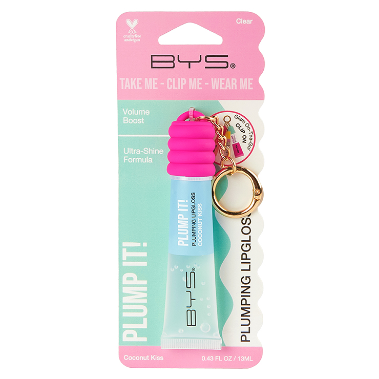 BYS Plumping Lipgloss Wearable Keychain Coconut Kiss